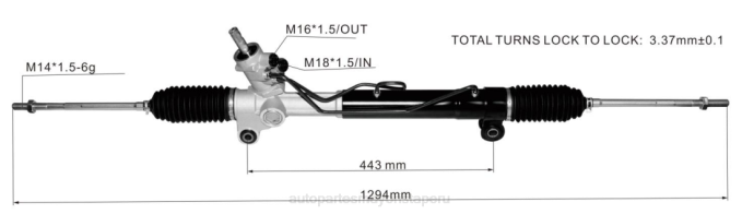 Repuestos Para Motos Peru cremallera de dirección asistida 96626519 96626518 04817547 96626520 2V4B2706 CHEVROLET