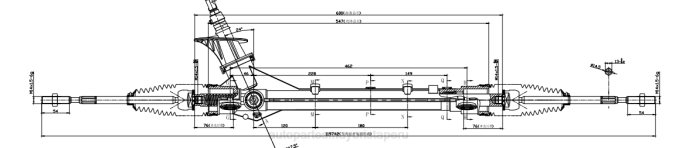 Repuestos Suzuki Motos Peru cremallera de dirección asistida 908750396 2V4B2708 CHEVROLET