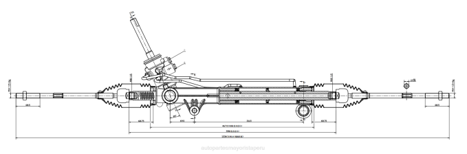 Repuestos Suzuki Motos Peru cremallera de dirección asistida 93732516 2V4B2699 CHEVROLET
