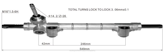 Repuestos De Motos Bajaj En Lima Peru cremallera de dirección asistida 52044921 52044919 520449190 2V4B2799 FIAT