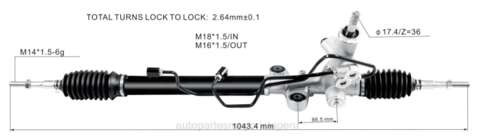Repuestos Para Motos Peru cremallera de dirección asistida 53601-snb-t02 2V4B2535 HONDA
