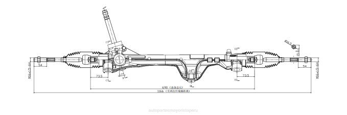 Repuestos De Auto Cerca De Mi cremallera de dirección asistida 56500-l400a 2V4B2746 HYUNDAI/KIA