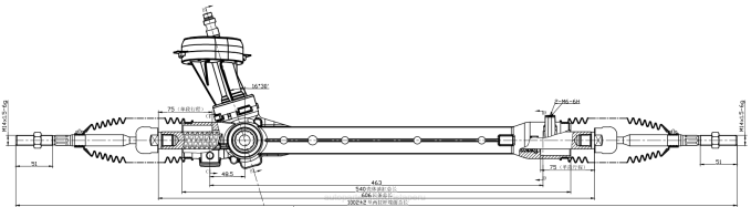 Repuestos Para Motos Peru cremallera de dirección asistida 56500-g6500 2V4B2760 HYUNDAI/KIA