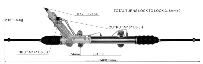 Repuestos De Auto Cerca De Mi cremallera de dirección asistida 9044600300 2V4B2431 MERCEDES-BENZ/BMW