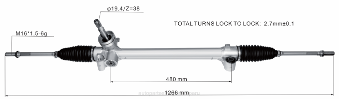 Repuestos De Motos Perú cremallera de dirección asistida 10291461 2V4B2829 ROEWE