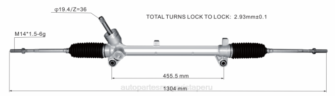 Repuestos Para Motos Peru cremallera de dirección asistida 7069974366 2V4B2832 ROEWE