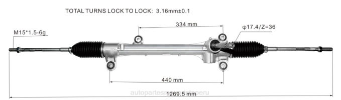 Repuestos De Motos Perú cremallera de dirección asistida 45510-28220 2V4B2514 TOYOTA