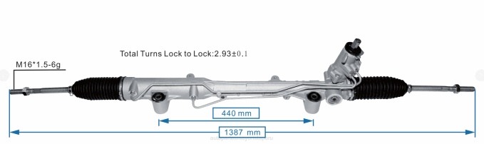 Repuestos Para Motos Peru cremallera de dirección asistida 2h2422055b 2V4B2427 VOLKSWAGEN